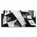 Black and White Wall Art Decor Canvas Art Wall Decor Minimalist Wall Art Geometric Color Block Canvas Artwork Paintings Wall Decor Modern Bedroom Art Office Home Decor Wall 20"X 40"