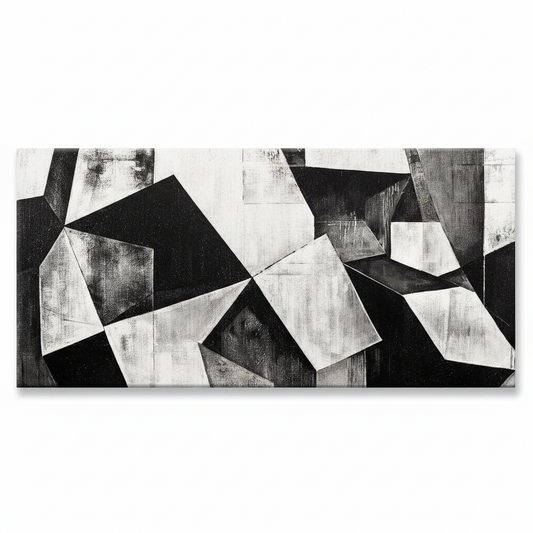 Black and White Wall Art Decor Canvas Art Wall Decor Minimalist Wall Art Geometric Color Block Canvas Artwork Paintings Wall Decor Modern Bedroom Art Office Home Decor Wall 20"X 40"