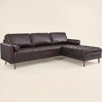 Valour Sectional, 98" Sofa, Brown — Studio Shot